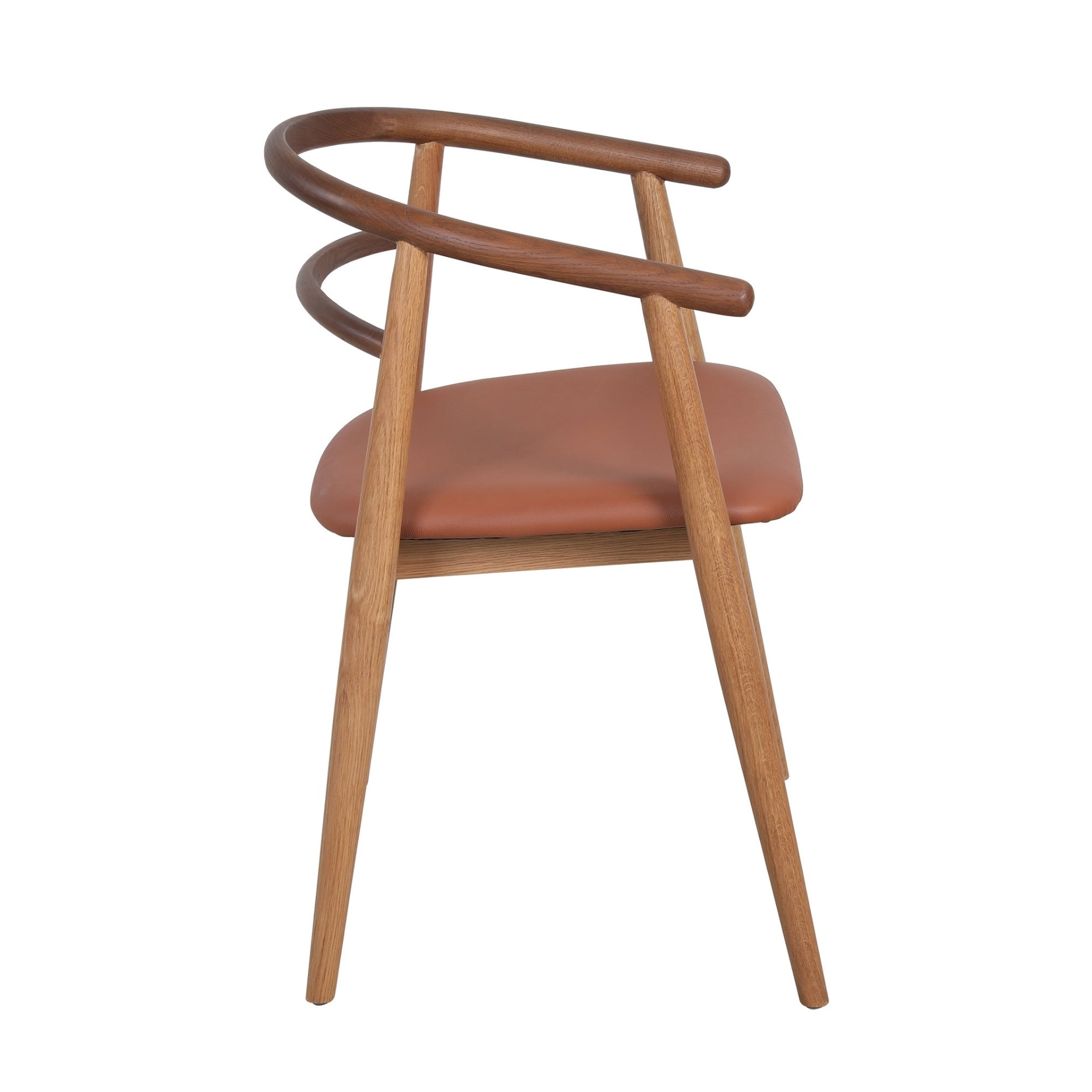 Søndervig, massiv eg - lædersæde